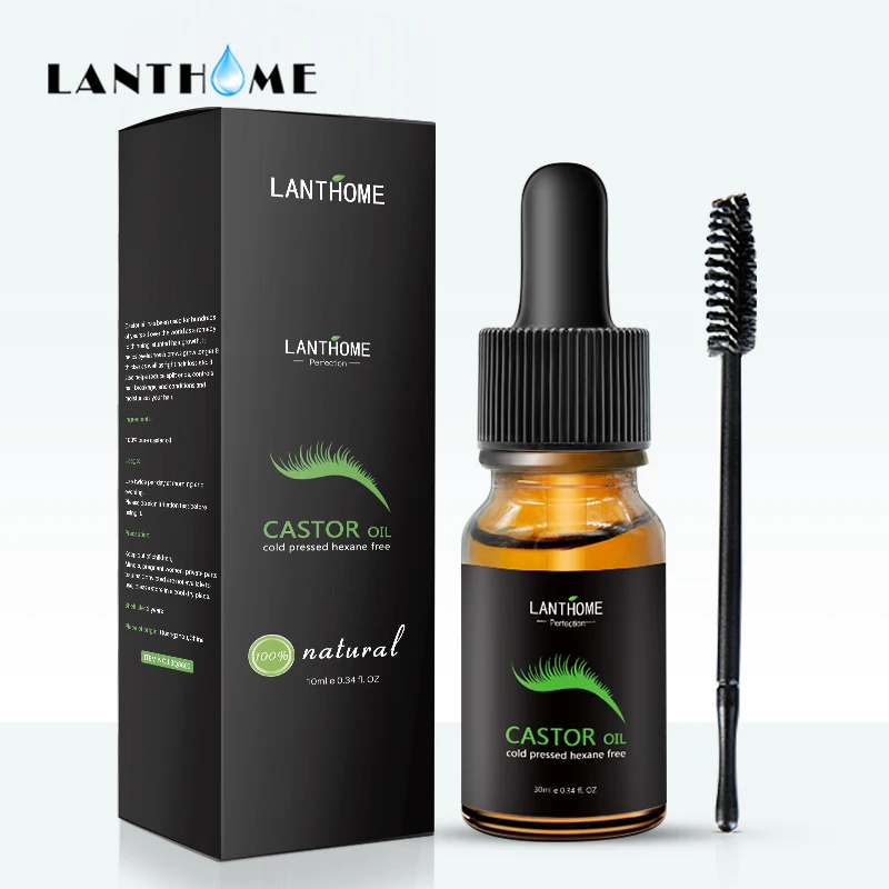 

Lanthome Castor Oil for Hair Growth Serum Eyelash Growth Lifting Eyelashes Thick Eyebrow Growth Enhance Eye Lashes Serum Mascara