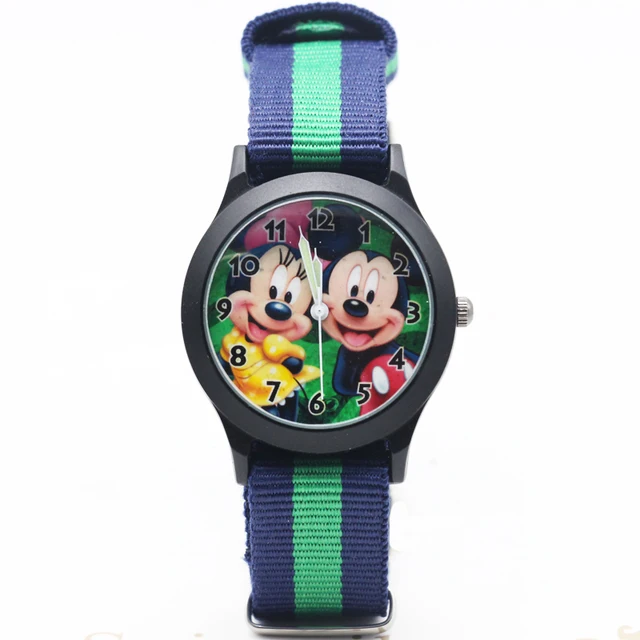 2017 Newest Cartoon Cut Mickey Minnie kids Nylon Strap Clock Watch Girls Student 2017 Newest Cartoon Cut Mickey Minnie kids Nylon Strap Clock Watch Girls Student