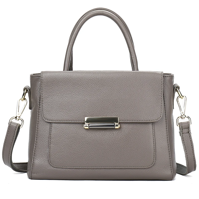 

YILIAN Female bag Genuine leather fashion The lock buckle Small square bag cowhide Oblique cross package Ladies' Bag bag 6096