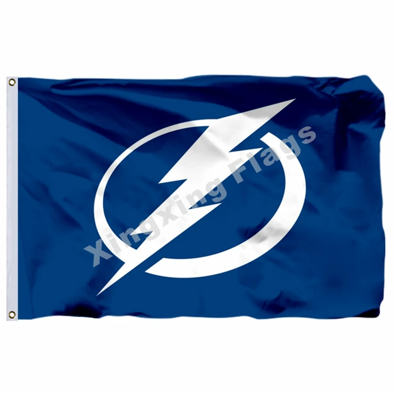 Tampa Bay Lightning Flag 3ft X 5ft Polyester NHL Banner Tampa Bay