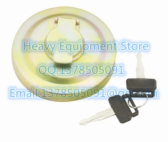

Colorfu Diesel Cap For Deawoo doosan excavator fuel tank cap oil cover with 2 key