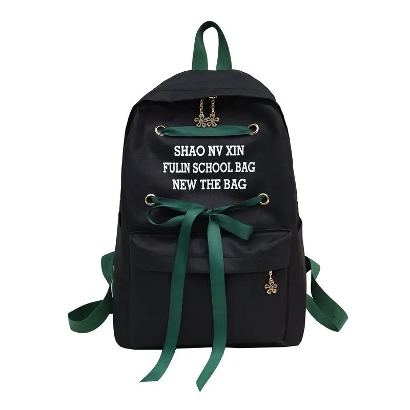 2018 Canvas Men's Backpack Casual Embroidery Bow Simple Fashion Multifunction Large Capacity Students Bags Laptop Game Bag | Багаж и
