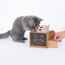 Из гофрированной бумаги для кота игрушка для ловли коробка Кошка Интерактивная игрушка скретч доска