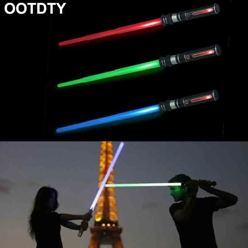 

New Telescopic Lightsaber Toys Flashing Sword Cosplay Luminous Music Star Laser Toy Swords Kids Toy Boys Gift