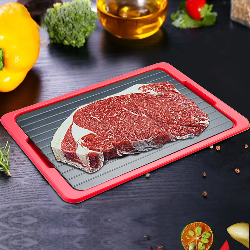 Fast Defrosting Tray Plate Defrost Meat Frozen Food Tray Thawing Frozen Meat Defrost Kitchen Tool D Fast Defrosting Tray Plate Defrost Meat Frozen Food Tray Thawing Frozen Meat Defrost Kitchen Tool D