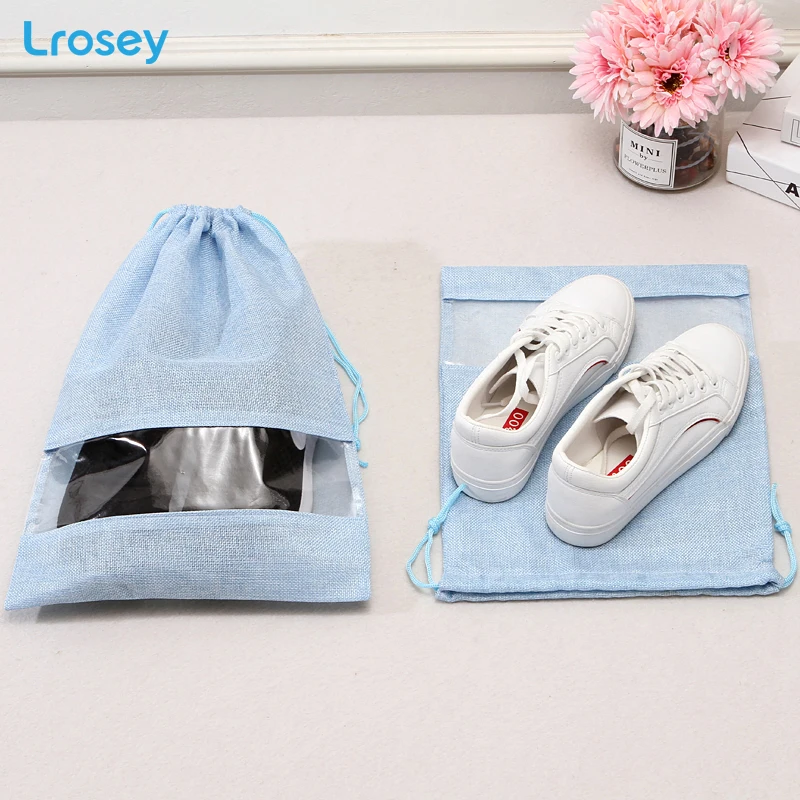 2019 NEW Shoes Storage Bag Travel Bag Portable Drawstring Beam Port Shoe Dust Covers Home Storage Waterproof Non-Woven Organizer