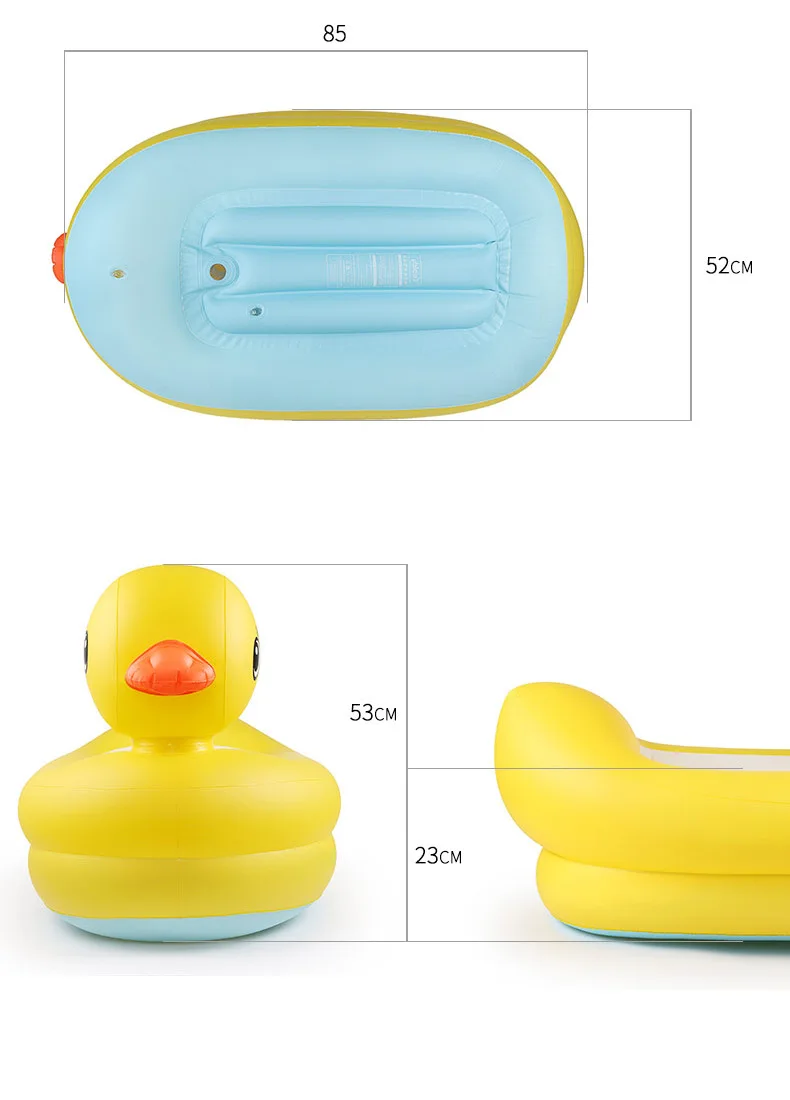 Design inflatable bath tub Child tub Cushion Warm winner keep warm folding Portable bathtub With Air Pump Free Gift