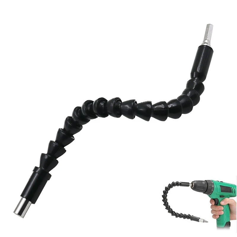 

Jewii 250/290mm Flexible Shaft Bits Extention Screwdriver Bit Holder Connect Link 1/4" Hex Shank Repair Tools