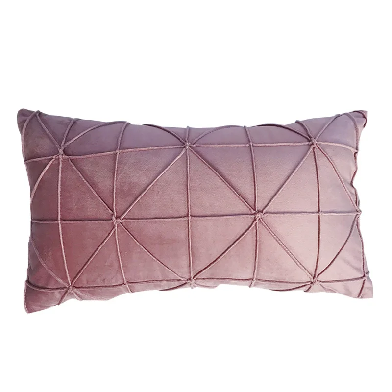 Cilected сплошной цвет скандинавские односторонние решетки декоративная подушка прямоугольная стильная подушка для дивана крышка Защитная, крышка постельные принадлежности - Цвет: PC032-6