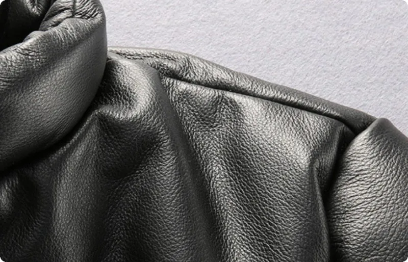 New Arrival męskie 100% prawdziwe skórzane kurtki na co dzień kaczka płaszcz puchowy Jaqueta Couro Masculina ramię powrót protector ce Chaquetas De Cuero Hombre -