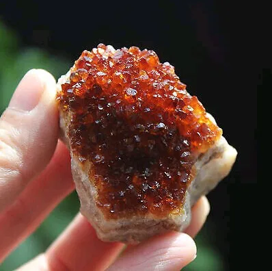 

Natural small Citrine Flower QUARTZ Crystal GEODE CLUSTER