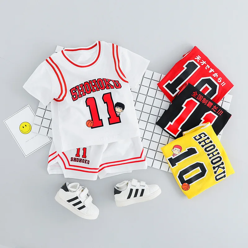 

Summer Boy Clothes Set Girls Clothing Set Kids Baby Suit Outwear Baby Short Sleeve T Shirt+Boy Shorts Pants Sports Clothing 1-3Y