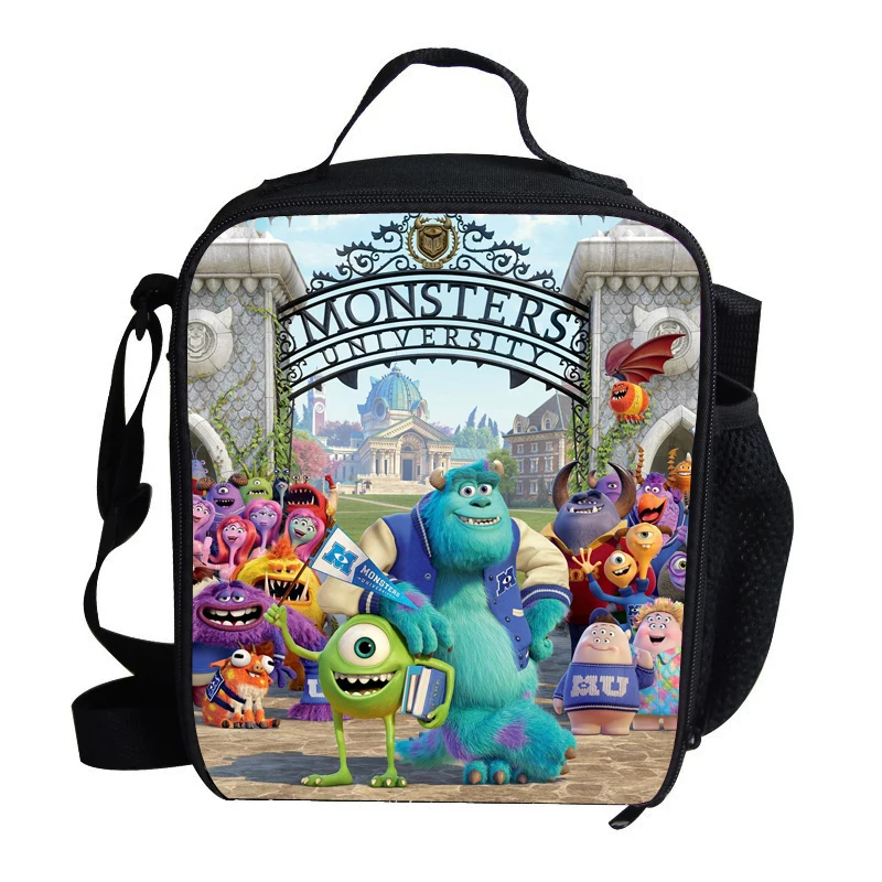 

Hot Sale Cartoon Lunch Bag For Kids Boys Girls Monsters University Insulated Lunch Bag For Children