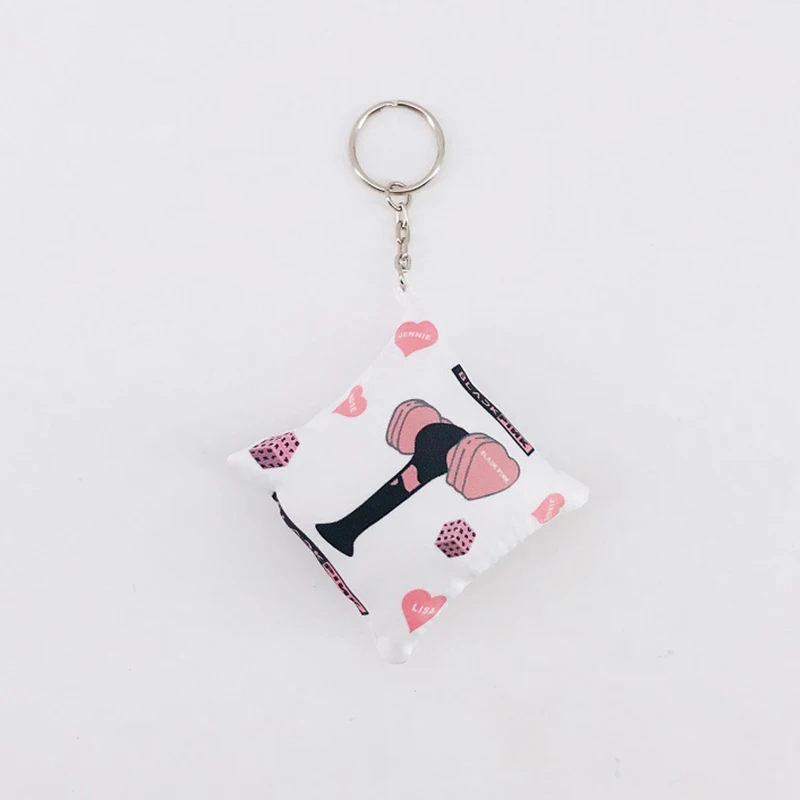 

Kpop BlACKPINK Pillow Shape Keychain Blackpink Key Chain Key Ring Pendant BlACKPINK Fans Gifts Drop Shipping