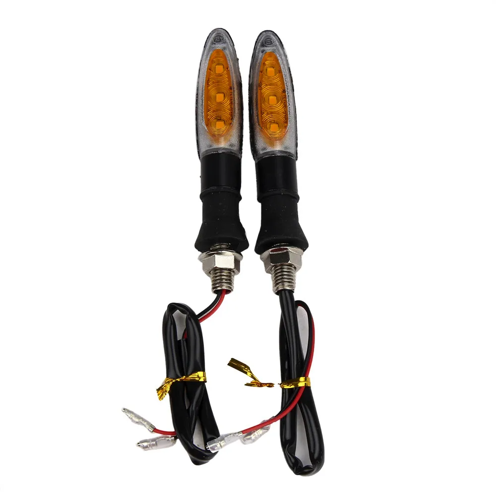 

2pcs 12V Motorcycle Motorbike LED Turn Signal Indicator Amber Light Bendable Motorcycle Accessories Tail Turn Signals Light