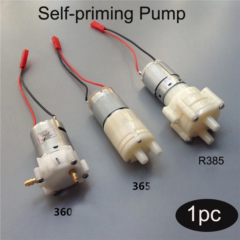 

1PC 360 365 385 Self-priming Pump Micro Pumping Machine Mini Water Pumps Gear for RC Boat Model ESC/Motor Cooling System