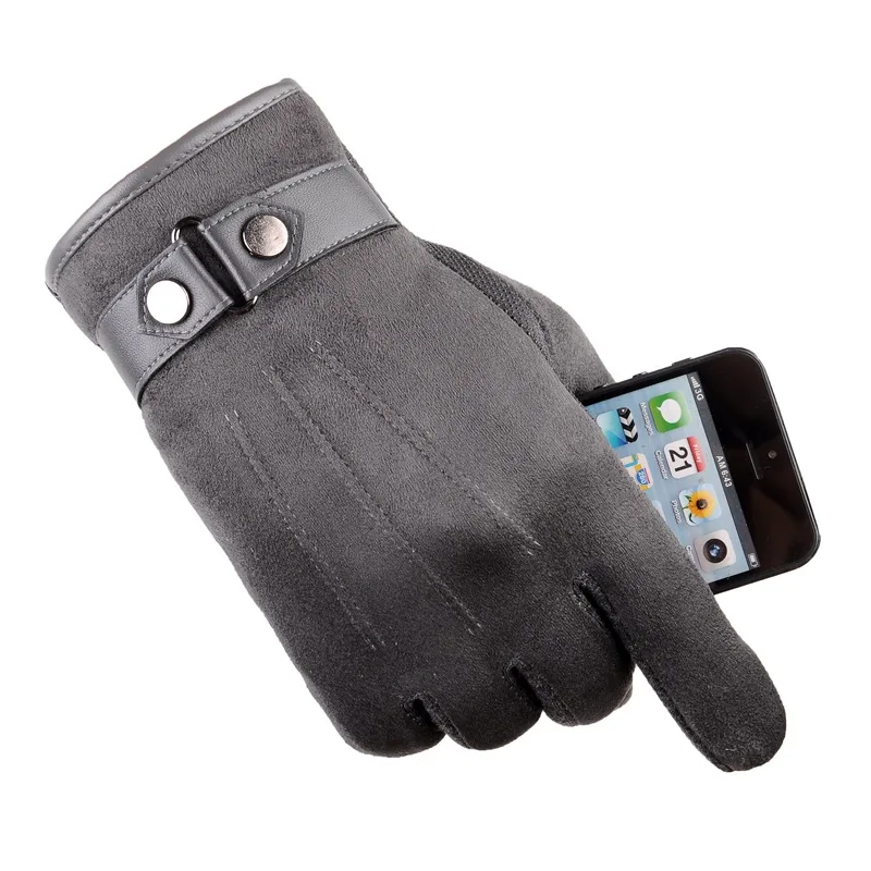 Перчатки осень-зима мужские утолщенные теплые кашемировые термальные рукавицы мужские перчатки для сенсорного экрана для смартфона/Ipad