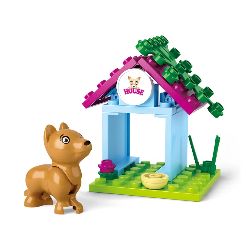 Sluban Model Building Compatible lego Lego B0513 19pcs Model Building Kits Classic Toys Hobbies Girls Dog's House Sluban Model Building Compatible lego Lego B0513 19pcs Model Building Kits Classic Toys Hobbies Girls Dog's House