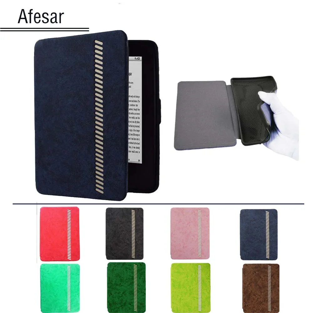 

High Grade leather TPU Silicone case cover for Kindle Paperwhite 1 2 3 model ey21 ebook ereader