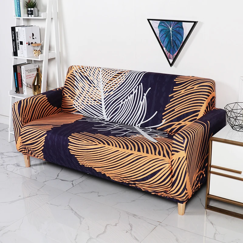 Тропические Чехлы для кресел, плотно обертывающиеся, все включено, Нескользящие, эластичные, Cubre, диван, полотенце, угловой чехол для дивана - Цвет: 1