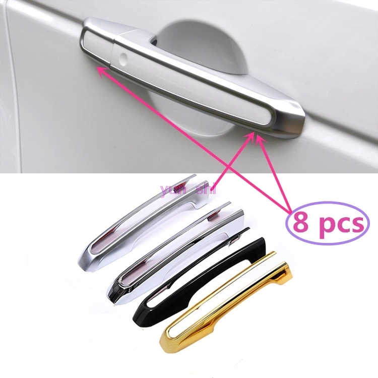 8 pcs Car Door Handle Decoration Cover Sticker Car-styling For Land rover Range Rover Sport 2014-16 as SV Upgrade accessories