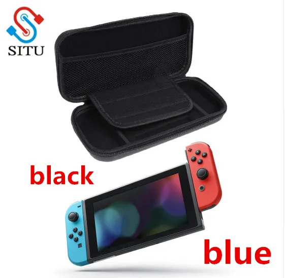 

EVA Hard Bag Storage Travel Carry Pouch Cover for Nintendo Switch for NS Nintend Switch Protective Case Black Blue