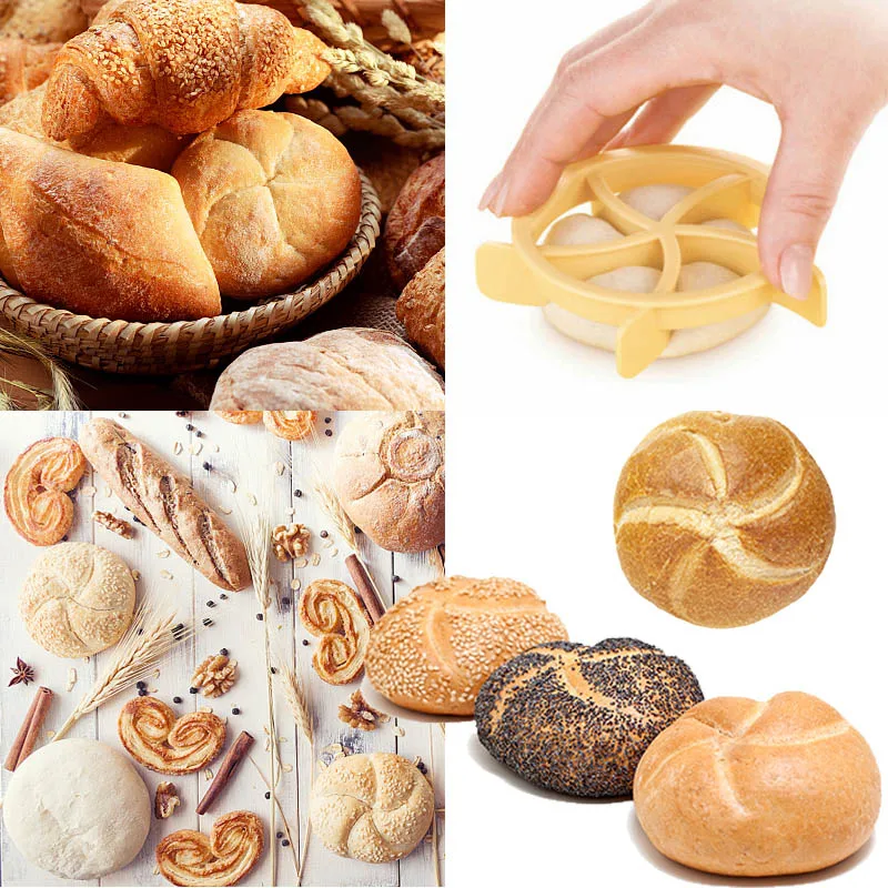 

Round Fan Bread Mold Dough Press Baking Tools Baking Mold Embossed Cookie Cutter Mould