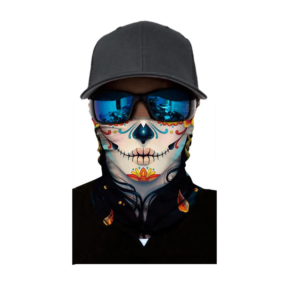 MUQGEW Мода Велоспорт мотоцикл шеи труба лыжный шарф маска для лица Балаклава Хэллоуин вечерние вид#1204
