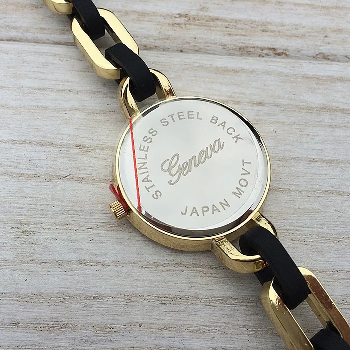 Высокое качество Диск металлической цепочкой часы, 4 цвета излучающих римскими цифрами проложить ссылка браслет часы для Для женщин Женева Смотреть