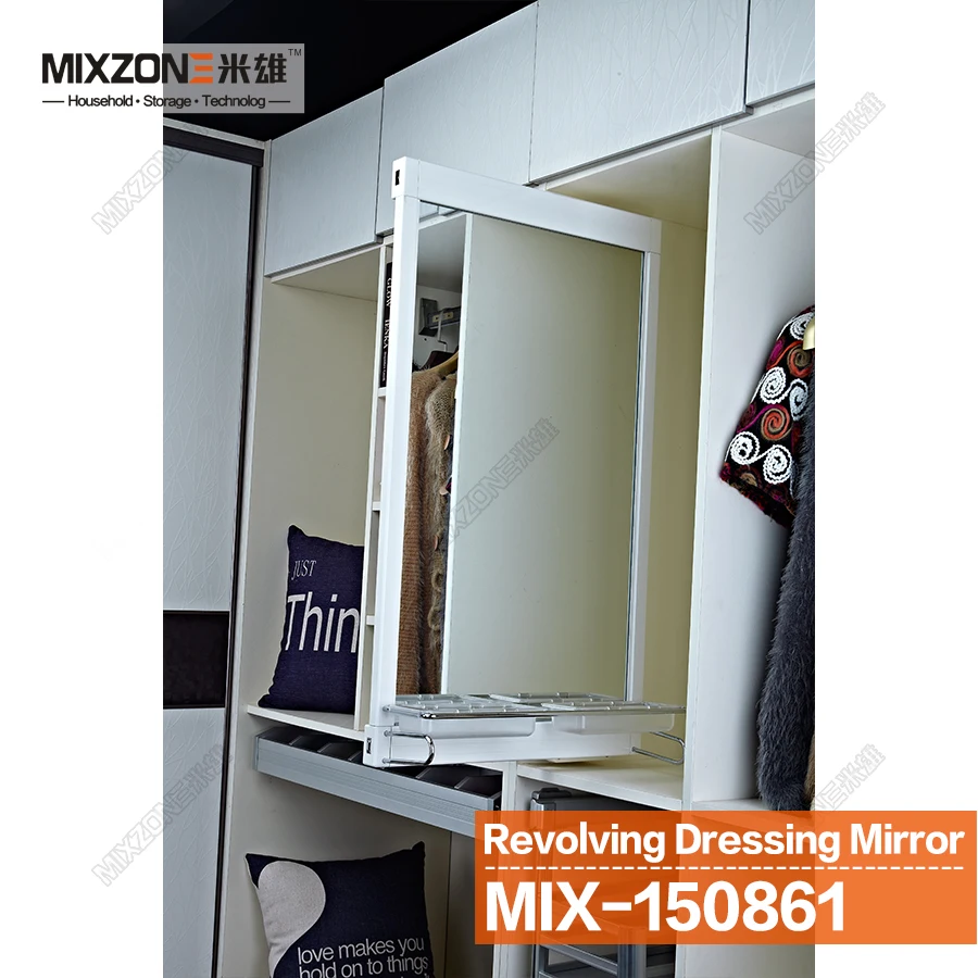 Mirror Wardrobe Revolving Pull And Push Multi Function Dressing