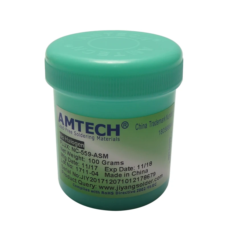 100g AMTECH NC-559-ASM RMA-223-UV бессвинцовый припой флюсовая паста для BGA паяльная Ремонт