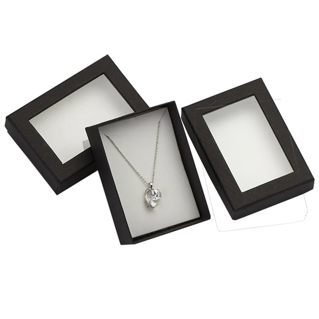 Black Jewelry Box 7 9 3cm Paper Brooches Gift Bo For Necklace Black Jewelry Box 7 9 3cm Paper Brooches Gift Bo For Necklace Earring Ring