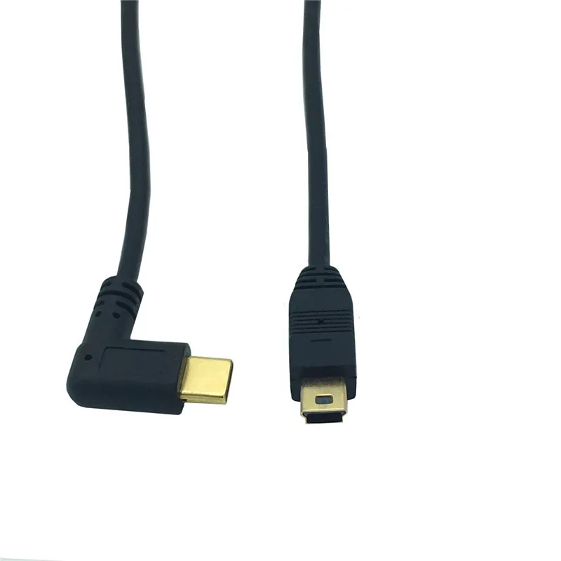 Мини-usb кабель 5 Pin папа-папа USB 3,1 type C к мини-otg кабель для передачи данных адаптер конвертер зарядный кабель длиной 25 см