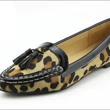 Женская обувь из натуральной кожи на плоской подошве; модная обувь на плоской подошве с мехом конского волоса; лоферы с острым носком без застежки; высококачественная повседневная женская обувь на плоской подошве