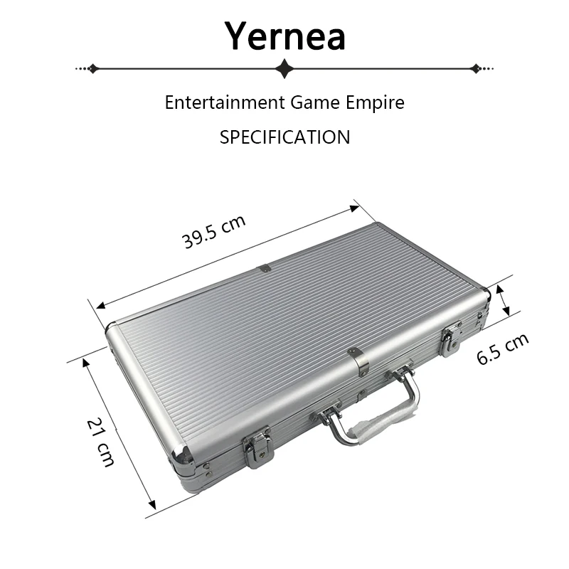 Yernea популярная Техасская игровая карта 300 коробка для покерных чипов