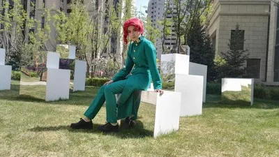 Унисекс косплей костюм пальто JoJo's Необычные Приключения Noriaki Экипировка Kakyoin костюм пальто брюки Косплей Костюм на заказ любой размер