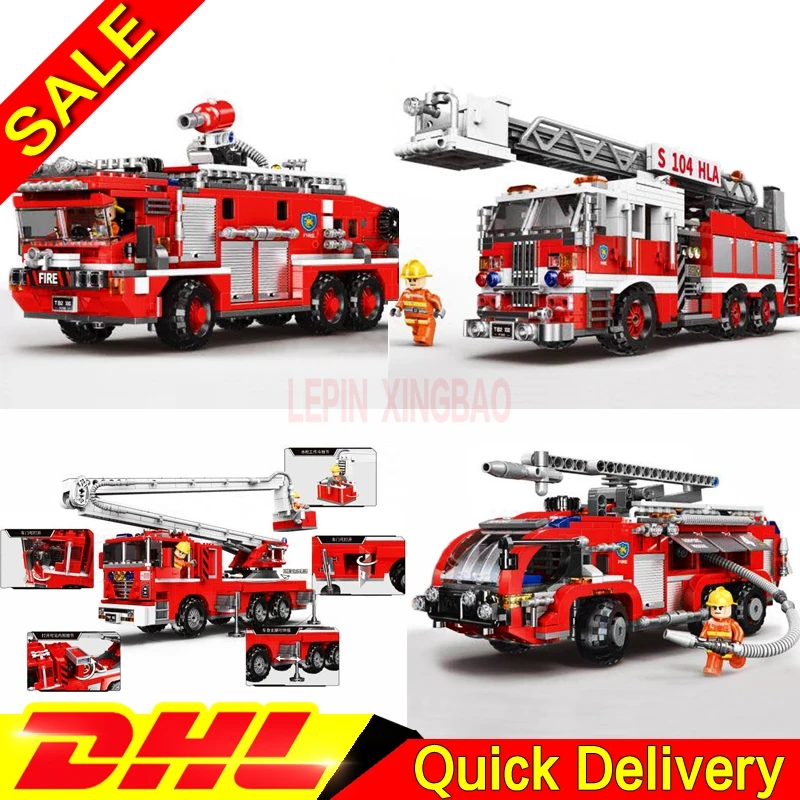 

XINGBAO 03028 Airport Fire Truck XINGBAO 03029 Elevating XINGBAO 03030 XINGBAO 03031 Building Blocks Bricks lepining Toys LP
