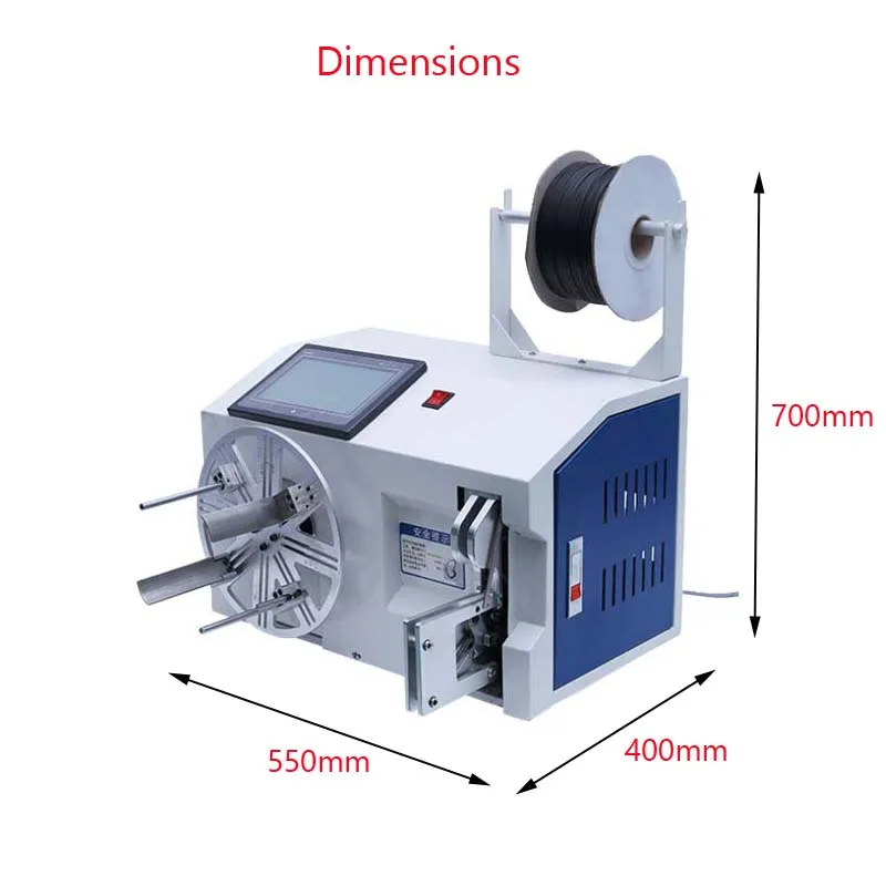 Автоматическая машина для обмотки шнура питания в форме круга машина для обмотки кабеля проволочная машина обмотки кабеля проволоки обмотки связывания машина 20-45 мм