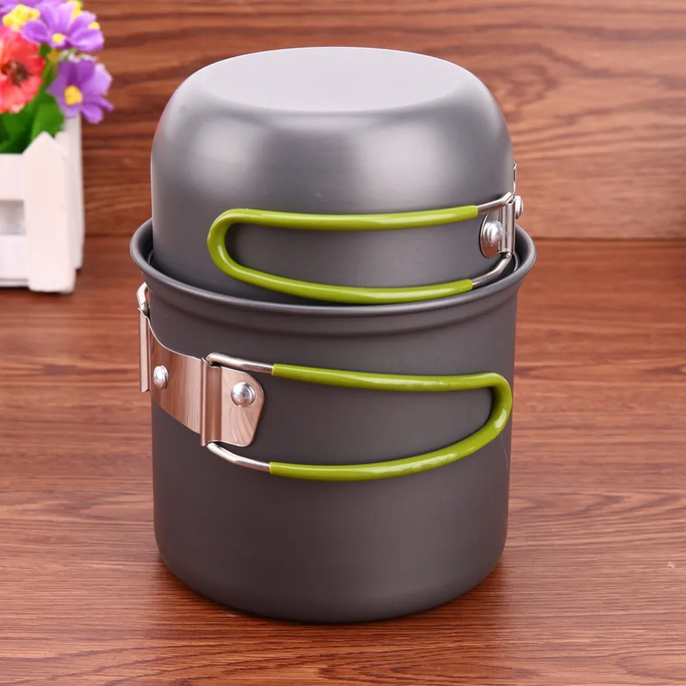 Venta caliente 4 piezas/2 piezas conjunto al aire libre vajilla senderismo Camping cocina Picnic no-Stick de utensilios de cocina de aluminio conjunto olla tazón al aire libre olla Venta caliente 4 piezas/2 piezas conjunto al aire libre vajilla senderismo Camping cocina Picnic no-Stick de utensilios de cocina de aluminio conjunto olla tazón al aire libre olla