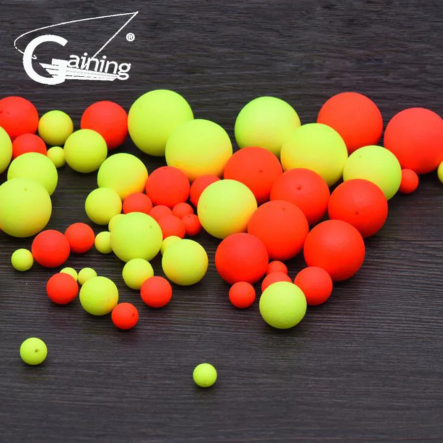 Fishing Float Ball 100pcs EPS Foam Ball Striking Beans Fishing Circular