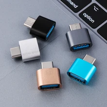 1 шт. Тип C к USB 3,0 OTG конвертер металлический штекер к женскому USB-C 3,1 адаптер для смартфонов Android