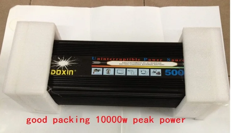 5KW 5000W автомобильный инвертор + зарядное устройство и UPS тихая быстрая зарядка |