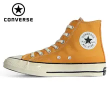 Converse зажимы 70 Ретро Версия 1970S все стильная обувь в стиле унисекс кроссовки желтый Скейтбординг обувь 162054C