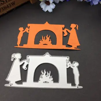

1 Set DIY Christmas Heating Metal Cutting Dies Stencil DIY Scrapbooking Album Stamp Paper Card Embossing Crafts Decor