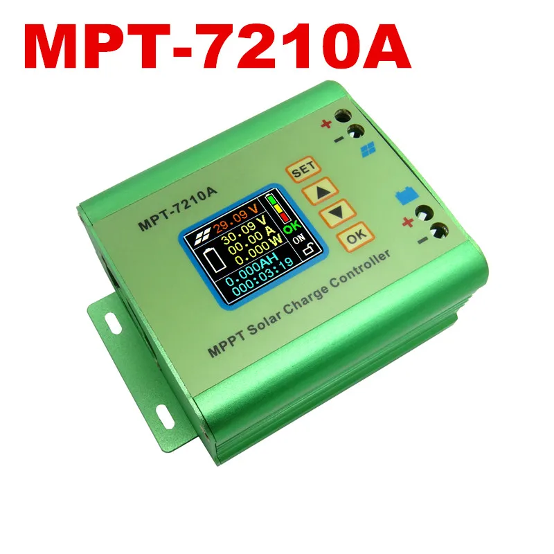

MPT-7210A 10A DC12-60V MPPT Solar Panel Charge Controller Solar Panel Accommodate DC-DC Power Max600W 24V 36V 48V 72V battery