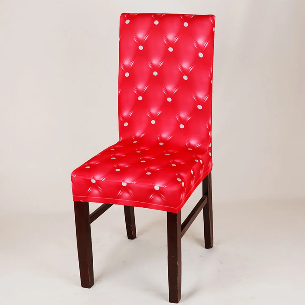6 шт./партия черные/красные/серые/кофейные многоцветные бытовые эластичные Sapndex компьютерные чехлы на стулья для отелей украшения офисного кресла - Цвет: Red