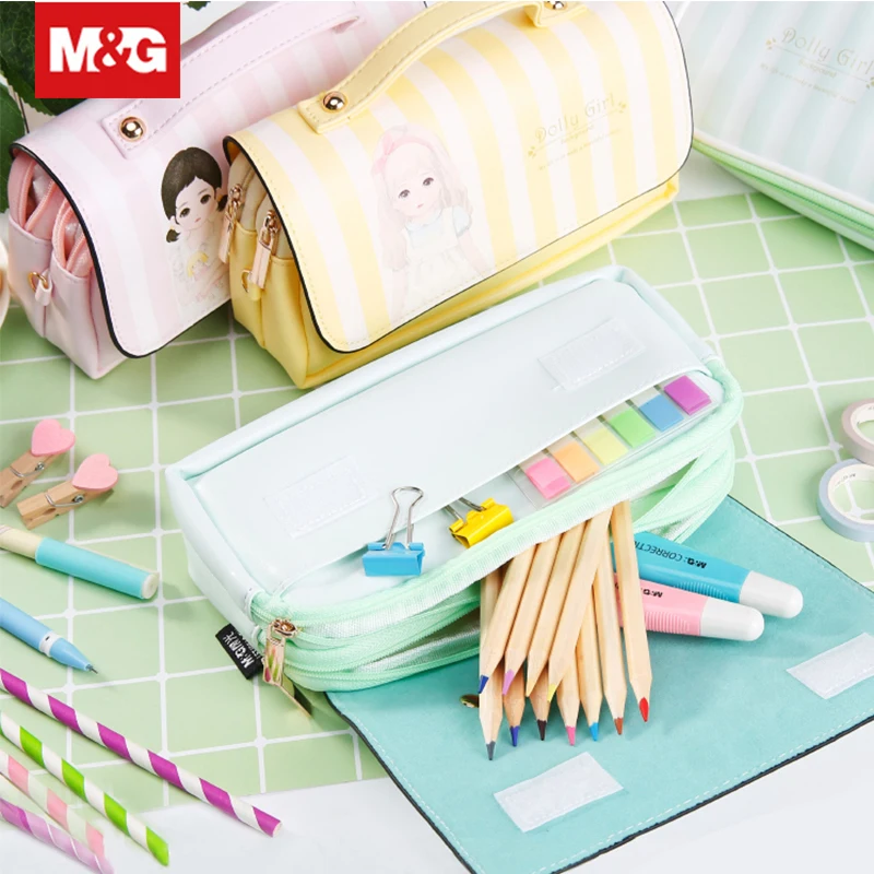

Portable Large Capacity Multifunction School Pen Pencil Bag Pencil Case Kawaii Fabric Makeup Bags Student Stationery APBN3484