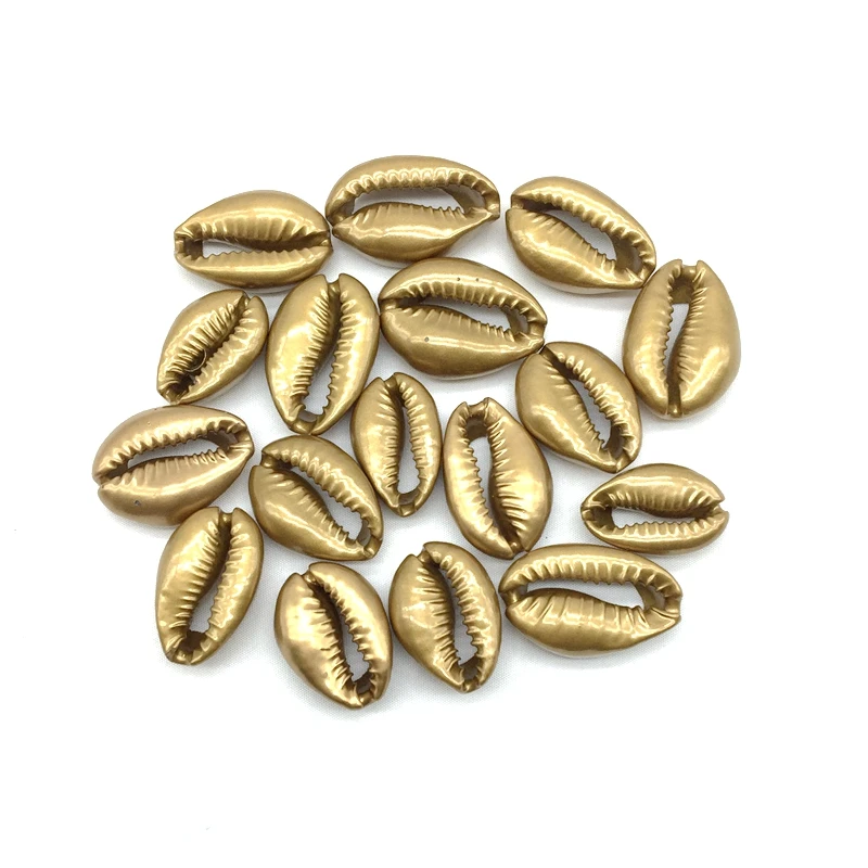 

20pc/lot No Hole Gold Silver Black Color Shell Beads Slice Charm for Women DIY Jewelry Making Accessories 15-20 mm
