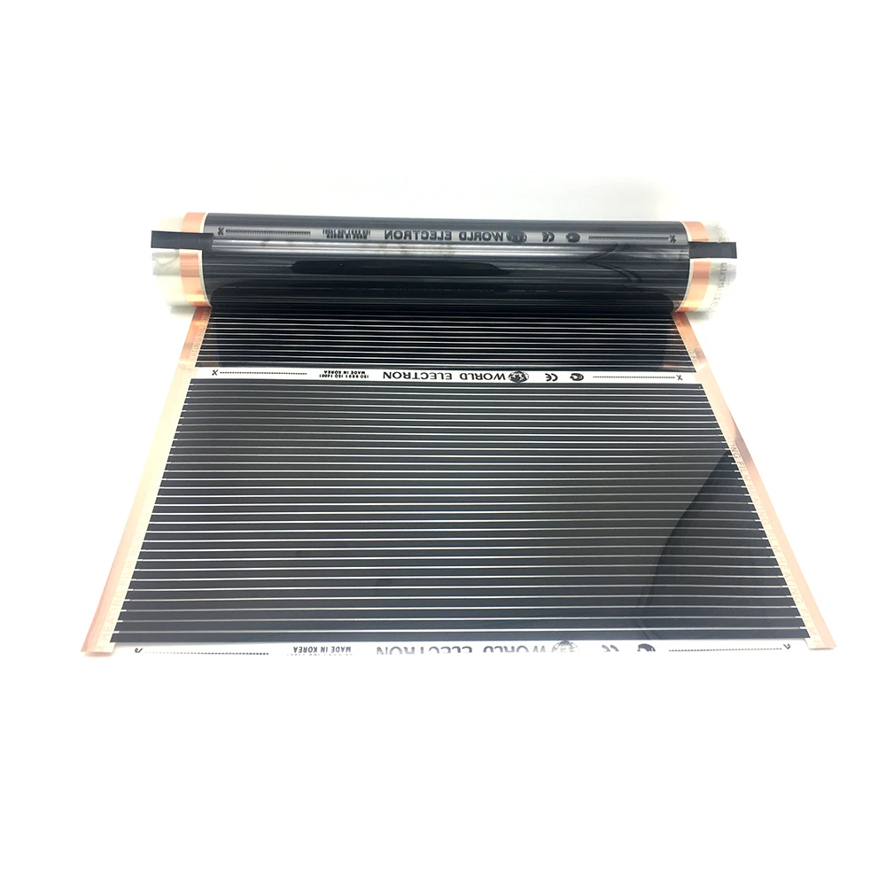  Electric 5~22m2 Floor Warm Mat 220w/m2 Underfloor Heating Film with Clamps Insulation Pastes