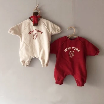 

MILANCEL 2019 Baby Clothing Baby Boys Rompers Letter print Infant Girls Jumpsuits Korean Style Baby Outfit
